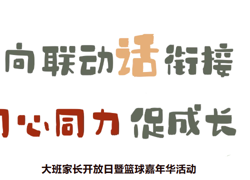 双向联动话衔接 同心同力促成长 ——大班家长开放日暨篮球嘉年华活动